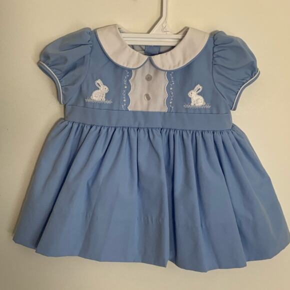 The Proper Peony Blanche Bunny Dress with bloomers 18‎ mo - Picture 1 of 4
